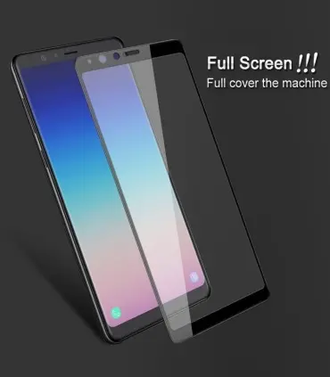 محافظ صفحه نمایش شیشه ای تمام چسب سامسونگ Full Glue Glass Samsung Galaxy A8star/A9star
