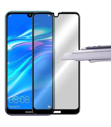 محافظ صفحه نمایش شیشه ای تمام چسب هواویی Full Glue Glass 6D Huawei Y7 Pro/Y7PRIME 2019