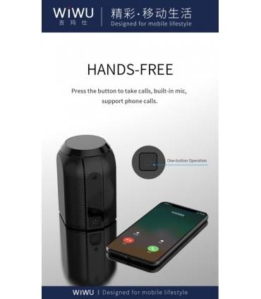اسپیکر بلوتوث قابل حمل WiWU SPK-301 HiFi Magnetic Portable