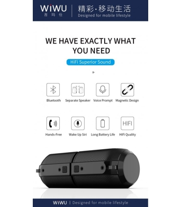 اسپیکر بلوتوث قابل حمل WiWU SPK-301 HiFi Magnetic Portable