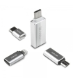 مبدل USB به microUSB/USB-C/لایتنینگ ویوو مدل Z600 مجموعه 4 عددی