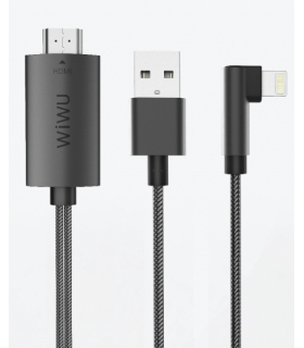 کابل تبدیل USB به HDMI / لایتنینگ ویوو مدل X7 طول 2 متر