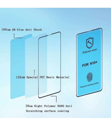 نانو گلس پلیمری نانو Polymer nano Samsung Note 10 Plus