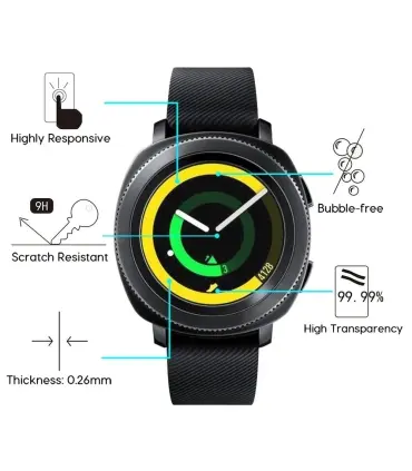 برچسب گلس ساعت های هوشمند سامسونگ مدل Gear S2 / Gear Sport