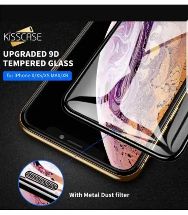 گلس تمام صفحه فیلتر دار full glass Dust Filter 9D Armir iphone X/XS