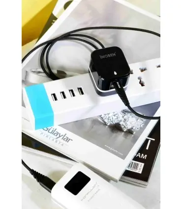 شارژر دیواری inoben مدل W1A همراه با کابل لایتنینگ TPE