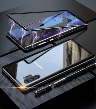 قاب مگنتی آهنربایی دو تیکه شفاف سامسونگ Note 10plus