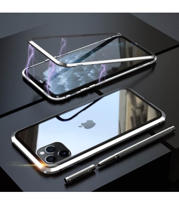 قاب مگنتی آهنربایی دو تیکه شفاف Iphone 11Pro Max