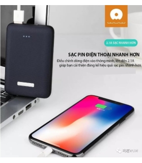 پاوربانک دبلیو یو دبلیو Power bank Wuw U19 7800MA