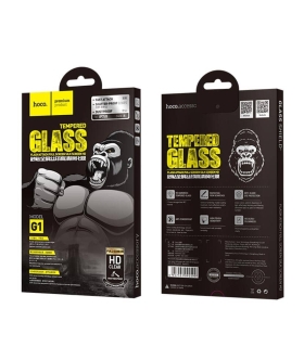 محافظ تمام صفحه برند هوکو HOCO G1 Flash Attach HD Silk Printing Full Screen Tempered Glass Iphone XS Max