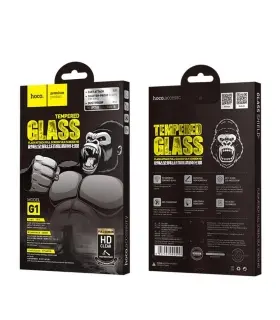 محافظ تمام صفحه برند هوکو HOCO G1 Flash Attach HD Silk Printing Full Screen Tempered Glass Iphone XS Max