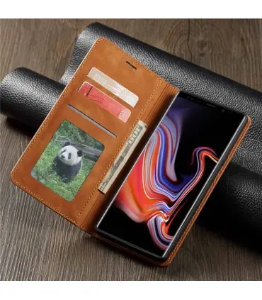 کیف چرمی هوانمین سامسونگ Huanmin Magnetic Samsung Galaxy S9