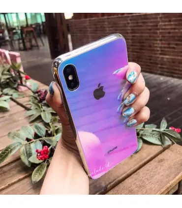 قاب پشت گلس هولوگرامی Glass case hologram Iphone 11