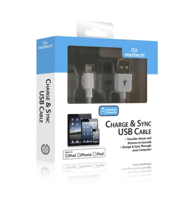 کابل شارژر 3 متری آیفون Lightning نزتک مدل MFI TPE 3M