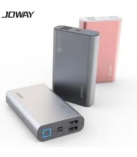 پاوربانک جووی مدل JP90 qualcomm 3.0 ظرفیت 10050 میلی آمپر ساعت
