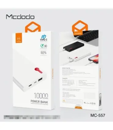 پاوربانک 10000 مک دودو Mcdodo MC-557 Power Bank QC3.0 PD