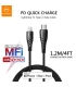 شارژر ریلیو USB-C مک دودو Mcdodo Relioo RCH-627 PD Fast Charger 18W همراه کابل لایتنینگ تایپ سی