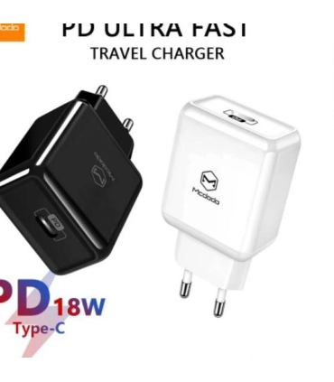 شارژر ریلیو USB-C مک دودو Mcdodo Relioo RCH-627 PD Fast Charger 18W همراه کابل لایتنینگ تایپ سی