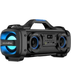 اسپیکر بلوتوثی قابل حمل پیورباس pure bass مدل soundtec