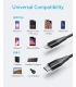کابل شارژر انکر USB C to Lightning Cable 3 ft Apple Mfi Certified