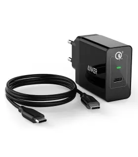 شارژر دیواری فست شارژ انکر مدل A2012 PowerPort بهمراه کابل تایپ سی