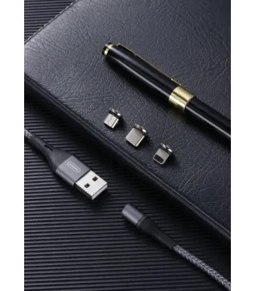 کابل مگنتی سه سر USB به لایتنینگ / microUSB / USB-C ترانیو مدل XS4