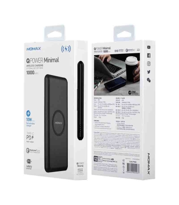 پاور بانک وایرلس مومکس Momax QPower minimal IP89 10000mAh Power Bank