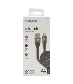 کابل شارژ سریع تایپ سی مومکس Momax EliteLink Type-C Cable DA18 2m