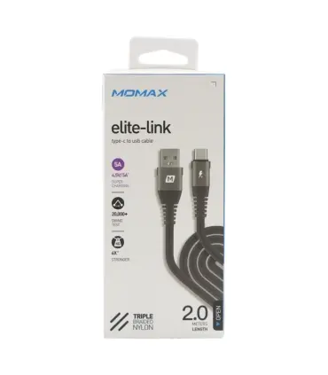کابل شارژ سریع تایپ سی مومکس Momax EliteLink Type-C Cable DA18 2m
