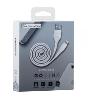 کابل شارژ و انتقال داده سریع لایتنینگ مومکس Momax Go Link Lightning Cable 1m
