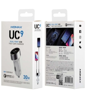 شارژر فندکی دو پورت سریع مومکس Momax UC9 Fast Car Charger