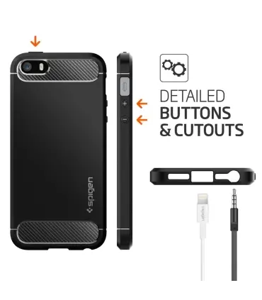 قاب اسپیگن آیفون Spigen Rugged Armor Case Apple iPhone 5/5s/se
