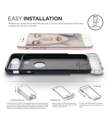 قاب الاگو ایفون Elago Glide Transparent Case Iphone 8Plus/7Plus