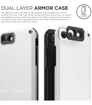 قاب الاگو ایفون Elago Armor Transparent Case Iphone 8/7/Se2020