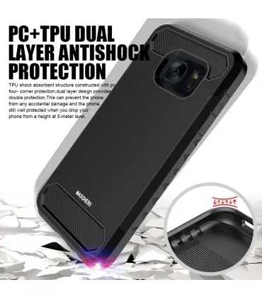 قاب سامسونگ Mascheri Carbon Fiber Case Samsung S7Edge