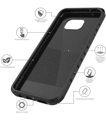 قاب سامسونگ Mascheri Carbon Fiber Case Samsung S7Edge