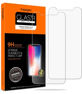 محافظ صفحه گلس اسپیگن Spigen GLAS.tR Slim HD Screen iPhone X/XS
