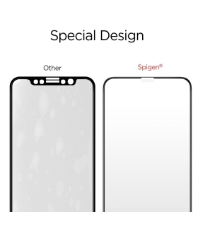 محافظ صفحه گلس اسپیگن Spigen GLAS.tR SLIM Full Cover Iphone X/XS/11PRO