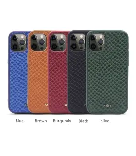 قاب چرمی آیفون Case Kajsa Pearl Pattern iPhone 12 Pro Max