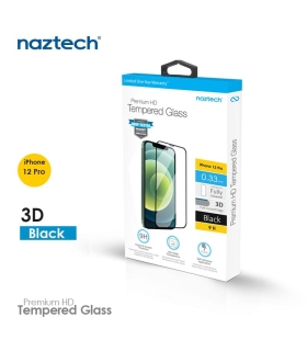 برچسب گلس  3D نزتک  آیفون Tempered Glass Naztech Iphone 12Pro/12