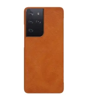 کیف چرمی نیلکین سامسونگ Nillkin Qin Leather Case Samsung S21 Ultra