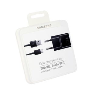 شارژر و کابل اورجینال سامسونگ Samsung Fast Charging With Type-C Cable