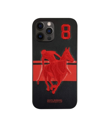قاب محافظ چرمی اورجینال پولو ایفون Polo Jockey Case Iphone 12pro Max