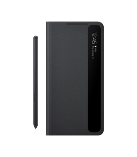 فلیپ کاور هوشمند سامسونگ مدل Clear View Cover  Galaxy S21 Ultra به همراه قلم