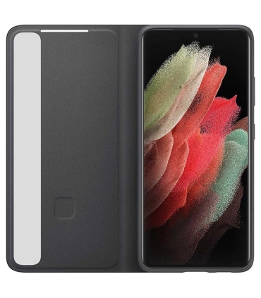 فلیپ کاور هوشمند سامسونگ مدل Clear View Cover  Galaxy S21 Ultra