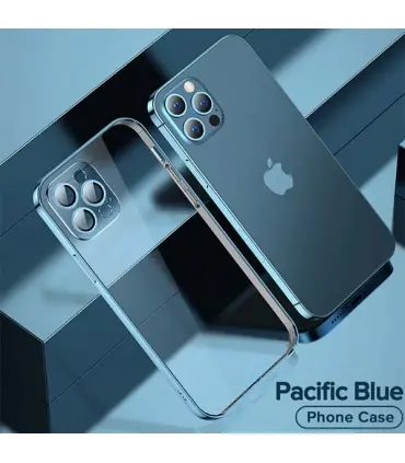 قاب مات محافظ لنز دار QY آیفون Apple iPhone 12 Pro Max مدل Premium Case
