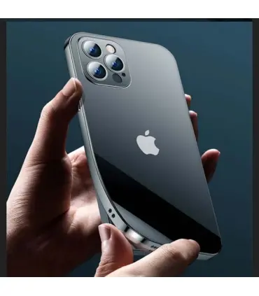 قاب مات محافظ لنز دار QY آیفون Apple iPhone 12 Pro مدل Premium Case