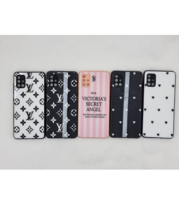 قاب پشت گلس محافظ لنز دار Glass Case Samsung A71