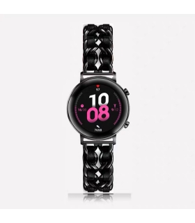 بند استیل ساعت سامسونگ Galaxy Watch Active/Active 2 مدل چرمی زنجیری