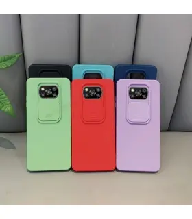 قاب سیلیکونی محافظ لنز دار Slide Camera Lens Case xiaomi Poco M3